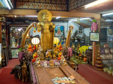 Gangaramaya Budhist Temple, Colombo city, Sri Lanka, Ceylon Island clipart