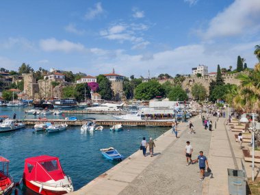 Eski Kaleici kentinde Antalya, Türkiye, Türkiye, Liman