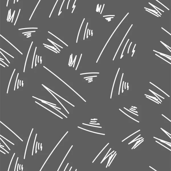 Вектор Ручной Рисунок Монохромный Серый Черно Белый Бесшовный Узор Вылупляюсь — стоковый вектор