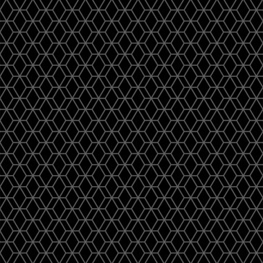 Vektör çizimi. Altıgen konturun dokusu. Siyah ve beyaz, gri geometrik, pürüzsüz desen. Mozaik soyut arka plan. Altıgen tekrarlayan geometrik çokgen dokusu.
