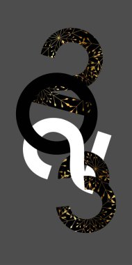 Vektör çizimi. Yeni 2023 yılınız kutlu olsun. Altın kar tanelerinin deseni. 2023 basım logolu şablonlar tasarla. Mutlu yıllar 2023 sembolleri koleksiyonu. Yatay arkaplan.