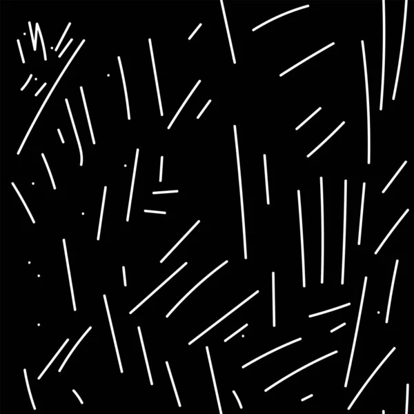 Vector Hand Drawn Monochrome Grey Black White Seamless Pattern Hatching — 图库矢量图片