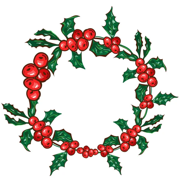 벡터입니다 텍스트 식물학적 크리스마스 인사말 축하의 겨울의 크리스마스 전나무 모양을 — 스톡 벡터