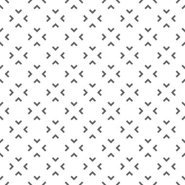 Vektör. Siyah ve beyaz, soyut, etnik, kusursuz bir model. Açı ayraçlarının arkaplanı. Mozaik. Ambalaj kağıdı, tekstil baskısı, web tasarımı, kapak, reklam ve tipografik ürünlerin tasarımı.