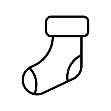 Vektör çizimi. Çizgi vuruşu simgeleri. Tatil sembolleri. Mutlu Noeller ve yeni yıl ikonları. Düzenlenebilir vektör grafikleri.