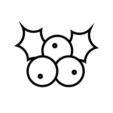 Vektör çizimi. Çizgi vuruşu simgeleri. Tatil sembolleri. Mutlu Noeller ve yeni yıl ikonları. Düzenlenebilir vektör grafikleri.