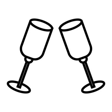 Vektör çizimi. Çizgi vuruşu simgeleri. Tatil sembolleri. Mutlu Noeller ve yeni yıl ikonları. Düzenlenebilir vektör grafikleri.