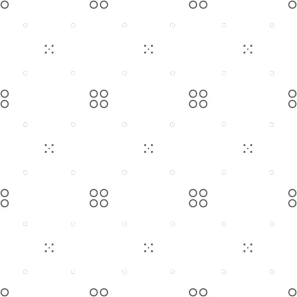 Vektorillustration Geometrisches Nahtloses Muster Die Festen Punkte Und Linearen Kreise — Stockvektor