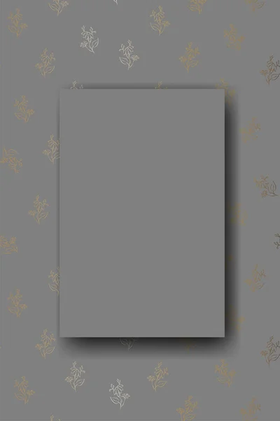 Vektor Kamillenblüten Hintergrund Kopierraum Für Text Vertikale Vorlage Für Karten — Stockvektor