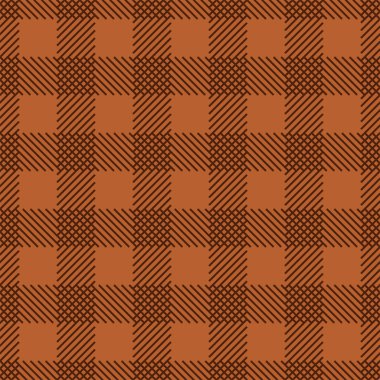 Vektör. Kafesteki desen. Tartan battaniyesi. Bej, turkuaz ve turuncu ekoseli İskoç deseni. Masa örtüsü, elbise, etek, peçete veya diğer tekstil, Paskalya tasarımı için geleneksel seçmeli arkaplan.