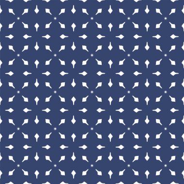 Vektör. Yama işi tarzında kusursuz Akdeniz geometrik deseni. Talavera şablonu. Portekiz Azulejo 'su. Türk dekorasyonu. Fas mozaiği. İspanyol porseleni. Seramik yemekler, halk süsleri..