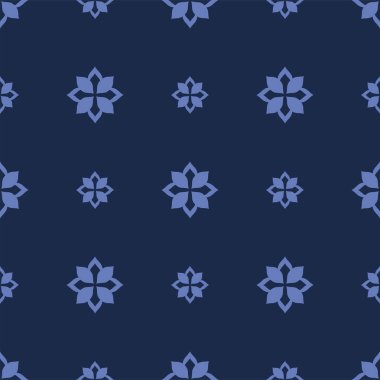 Vektör. Yama işi tarzında kusursuz Akdeniz geometrik deseni. Talavera şablonu. Portekiz Azulejo 'su. Türk dekorasyonu. Fas mozaiği. İspanyol porseleni. Seramik yemekler, halk süsleri..