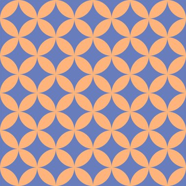 Vektör. Kusursuz Akdeniz geometrik deseni, süs eşyası örnekleri. Talavera şablonu. Portekiz Azulejo 'su. Türk dekorasyonu. Fas mozaiği. İspanyol porseleni. Seramik yemekler, halk süsleri..