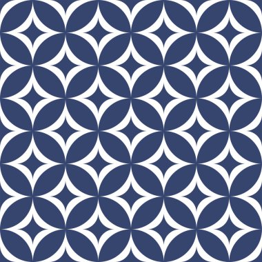 Vektör. Kusursuz Akdeniz geometrik deseni, süs eşyası örnekleri. Talavera şablonu. Portekiz Azulejo 'su. Türk dekorasyonu. Fas mozaiği. İspanyol porseleni. Seramik yemekler, halk süsleri..