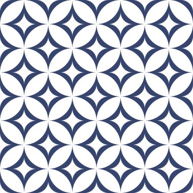Vektör. Kusursuz Akdeniz geometrik deseni, süs eşyası örnekleri. Talavera şablonu. Portekiz Azulejo 'su. Türk dekorasyonu. Fas mozaiği. İspanyol porseleni. Seramik yemekler, halk süsleri..