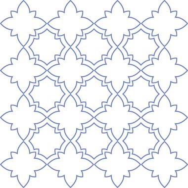 Vektör. Kusursuz Akdeniz geometrik deseni, süs eşyası örnekleri. Talavera şablonu. Portekiz Azulejo 'su. Türk dekorasyonu. Fas mozaiği. İspanyol porseleni. Seramik yemekler, halk süsleri..