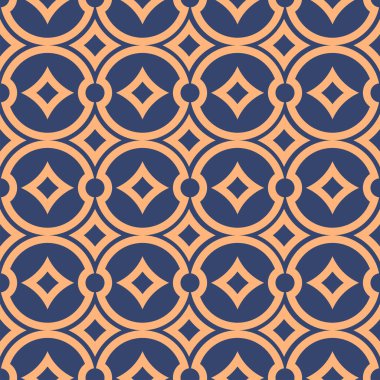 Vektör. Kusursuz Akdeniz geometrik deseni, süs eşyası örnekleri. Talavera şablonu. Portekiz Azulejo 'su. Türk dekorasyonu. Fas mozaiği. İspanyol porseleni. Seramik yemekler, halk süsleri..