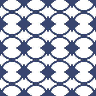 Vektör. Kusursuz Akdeniz geometrik deseni, süs eşyası örnekleri. Talavera şablonu. Portekiz Azulejo 'su. Türk dekorasyonu. Fas mozaiği. İspanyol porseleni. Seramik yemekler, halk süsleri..