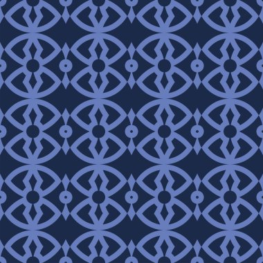 Vektör. Kusursuz Akdeniz geometrik deseni, süs eşyası örnekleri. Talavera şablonu. Portekiz Azulejo 'su. Türk dekorasyonu. Fas mozaiği. İspanyol porseleni. Seramik yemekler, halk süsleri..