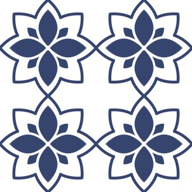 Vektör. Kusursuz Akdeniz geometrik deseni, süs eşyası örnekleri. Talavera şablonu. Portekiz Azulejo 'su. Türk dekorasyonu. Fas mozaiği. İspanyol porseleni. Seramik yemekler, halk süsleri..