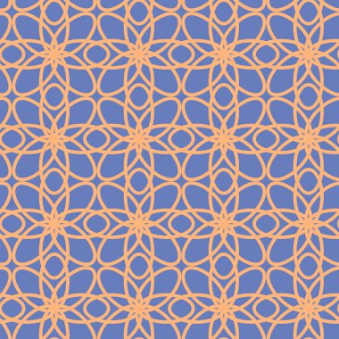 Vektör. Kusursuz Akdeniz geometrik deseni, süs eşyası örnekleri. Talavera şablonu. Portekiz Azulejo 'su. Türk dekorasyonu. Fas mozaiği. İspanyol porseleni. Seramik yemekler, halk süsleri..