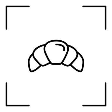 Vektör çizimi. Bir dizi kontur simgesi. Tatlıların ve tatlı yemeklerin çizgi simgeleri. Şekerleme simgesi seti, düzenlenebilir vuruş.