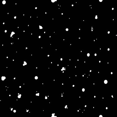 Vektör çizimi. Noel ve Yeni Yıl pürüzsüz geçiyor. Kar taneleri ve tanecikler, düşen kar. İskandinav süsü. Soyut duvar kağıdı. Reklam ve tipografik ürünler için kar deseni. 