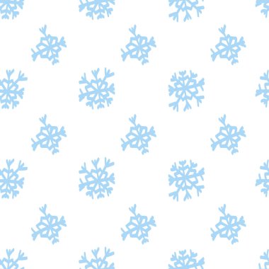 Vektör çizimi. Noel ve Yeni Yıl pürüzsüz geçiyor. Kar taneleri ve tanecikler, düşen kar. İskandinav süsü. Soyut duvar kağıdı. Reklam ve tipografik ürünler için kar deseni. 