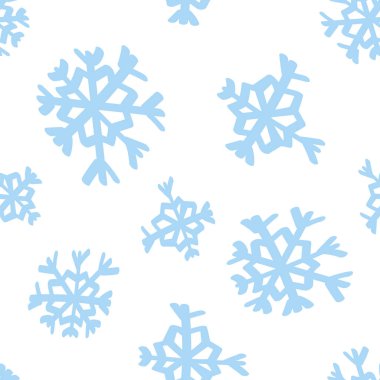   Vektör çizimi. Noel ve Yeni Yıl pürüzsüz geçiyor. Kar taneleri ve tanecikler, düşen kar. İskandinav süsü. Soyut duvar kağıdı. Reklam ve tipografik ürünler için kar deseni.