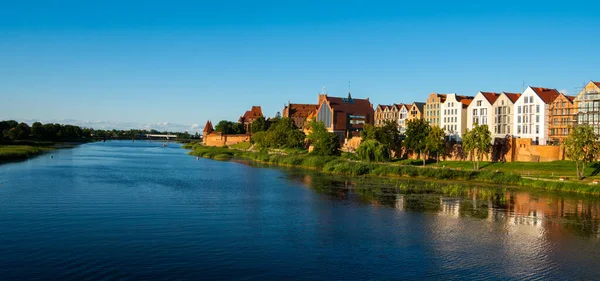 Panorama City Malbork Poland Europe — Foto Stock