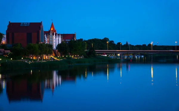 Panorama City Malbork Poland Europe — Foto de Stock