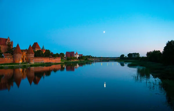 Panorama City Malbork Poland Europe — Foto de Stock