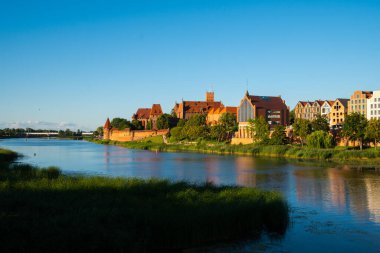 panorama of the city of malbork poland europe