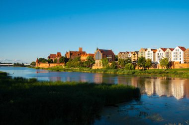 panorama of the city of malbork poland europe