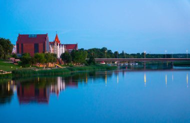 panorama of the city of malbork poland europe