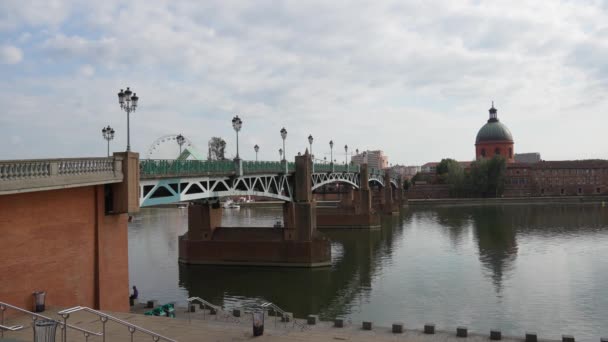 Toulouse France Eylül 2023 Nsanlar Toulouse Şehir Merkezini Ziyaret Ediyor — Stok video