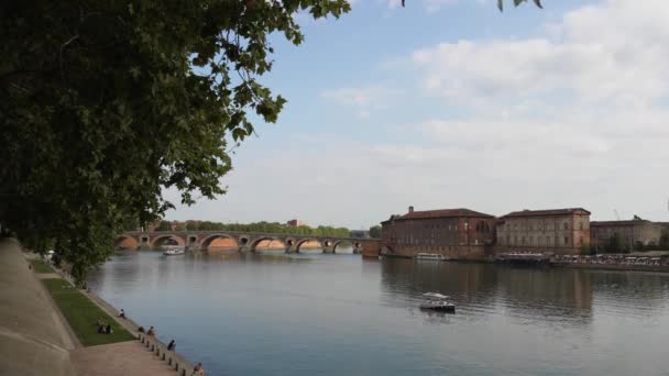 Toulouse Francia Septiembre 2023 Gente Visita Centro Toulouse Cit Toulouse — Vídeos de Stock