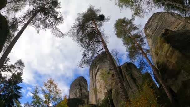 Ландшафтний Вид Скелі Адрспаш Трінджер — стокове відео