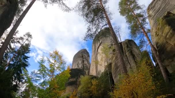 Adrspash Teplice Kayalarının Manzara Görüntüsü — Stok video