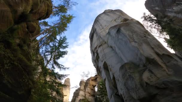 Adrspash Teplice岩石景观图 — 图库视频影像