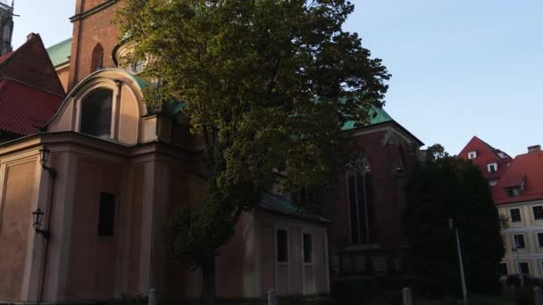 Πόλη Wroclaw Ευρώπη Τουριστική Αρχιτεκτονική — Αρχείο Βίντεο