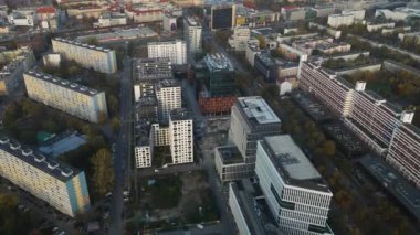 Wroclaw Polonya, en iyi manzara, Wroclaw Polonya 'nın kuş bakışı görüntüsü 21 Kasım 2023