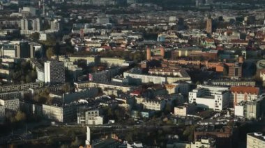 Wroclaw Polonya şehir manzarası kuş bakışı