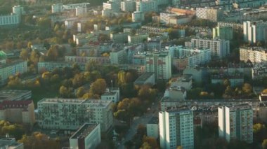 Wroclaw Polonya şehir manzarası kuş bakışı