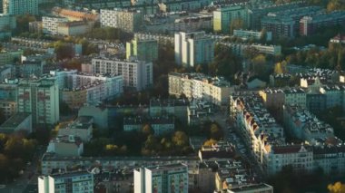 Wroclaw Polonya şehir manzarası kuş bakışı