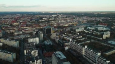 Wroclaw Polonya şehir manzarası kuş bakışı
