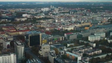 Wroclaw Polonya şehir manzarası kuş bakışı