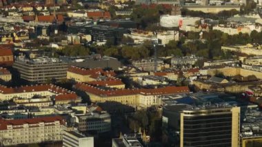 Wroclaw Polonya şehir manzarası kuş bakışı