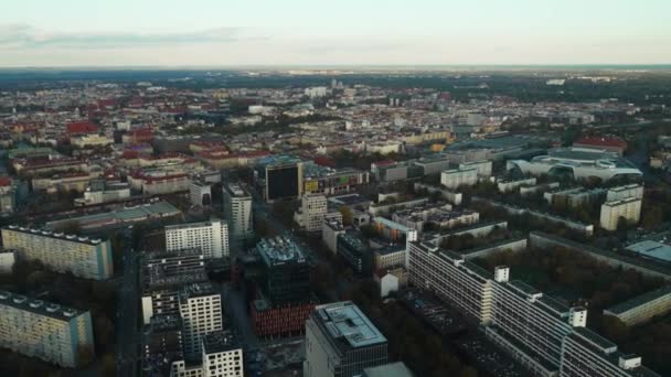 Wroclaw Poland Top View Panorama Kota Dari Pandangan Mata Burung — Stok Video