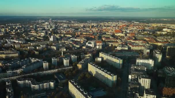 Breslavia Polonia Vista Dall Alto Panorama Della Città Una Vista — Video Stock